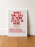 Therapy Privacy Poster- DIGITAL